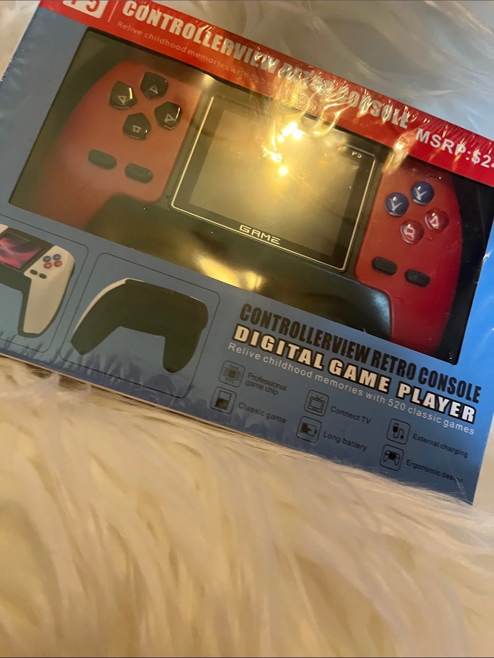 Retro Handheld Game Console - Red